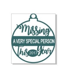 2017 Missing a very special person at Christmas WOOD 100 x 100mm