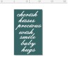 Baby words script 110 x 180mm min buy 3