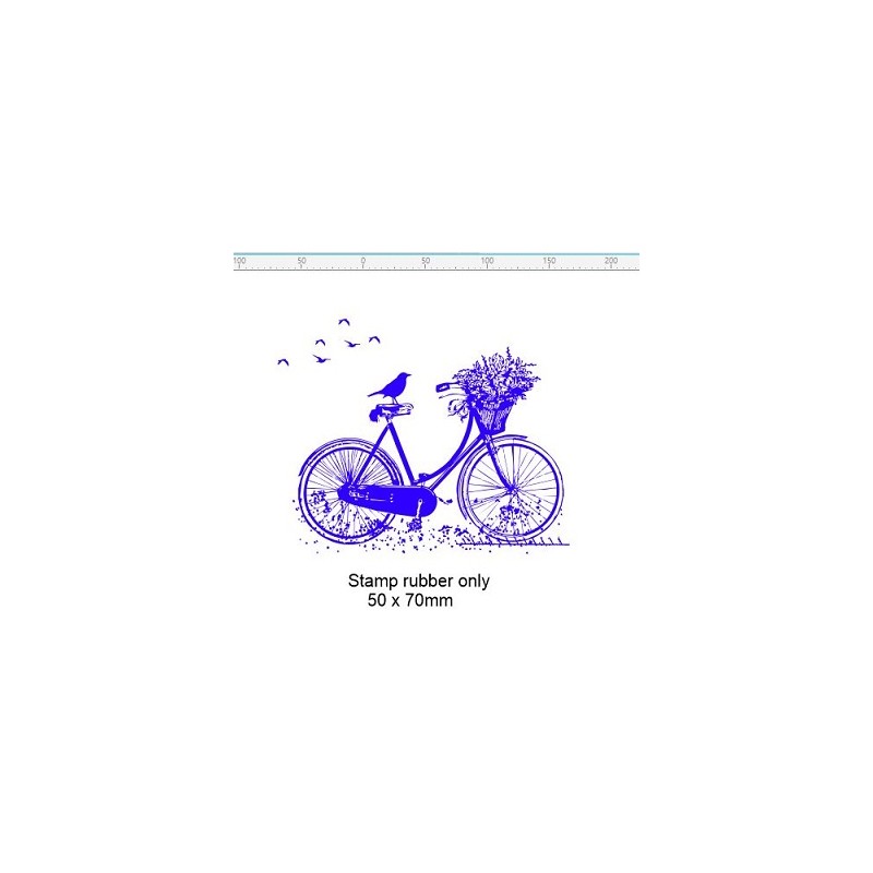 Vintage bicycle  stamp 50 x 60 mm
