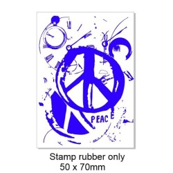 Vintage peace stamp 50 x 70mm