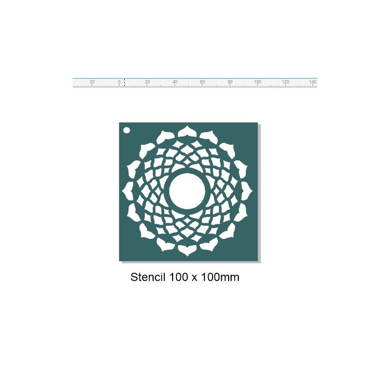 Stencil mandala 100 x 100mm min buy 3  Memorymaze,