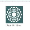 Stencil mandala 100 x 100mm min buy 3  Memorymaze,