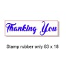 Thinking of you 60 x 15mm Stamp Rubber only, Acrylic blocks are 