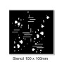 Mini stencil, spots &things  100 x 100 min buy 3