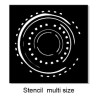Orbit stencil avaialble in a number of sizes  min buy 3