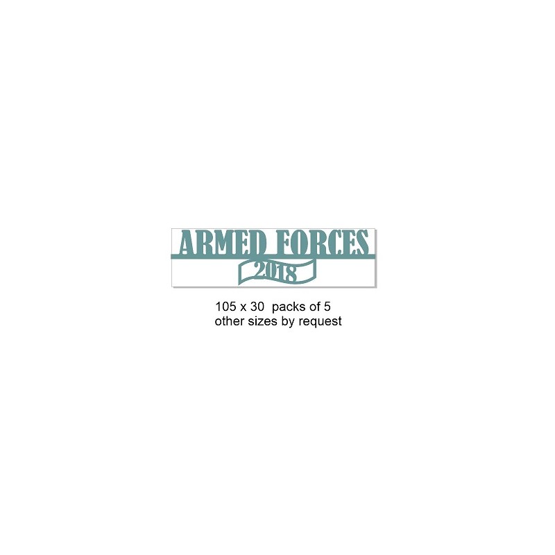 Armed forces 2018 105 x 30 pack of 5