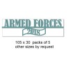 Armed forces 2018 105 x 30 pack of 5