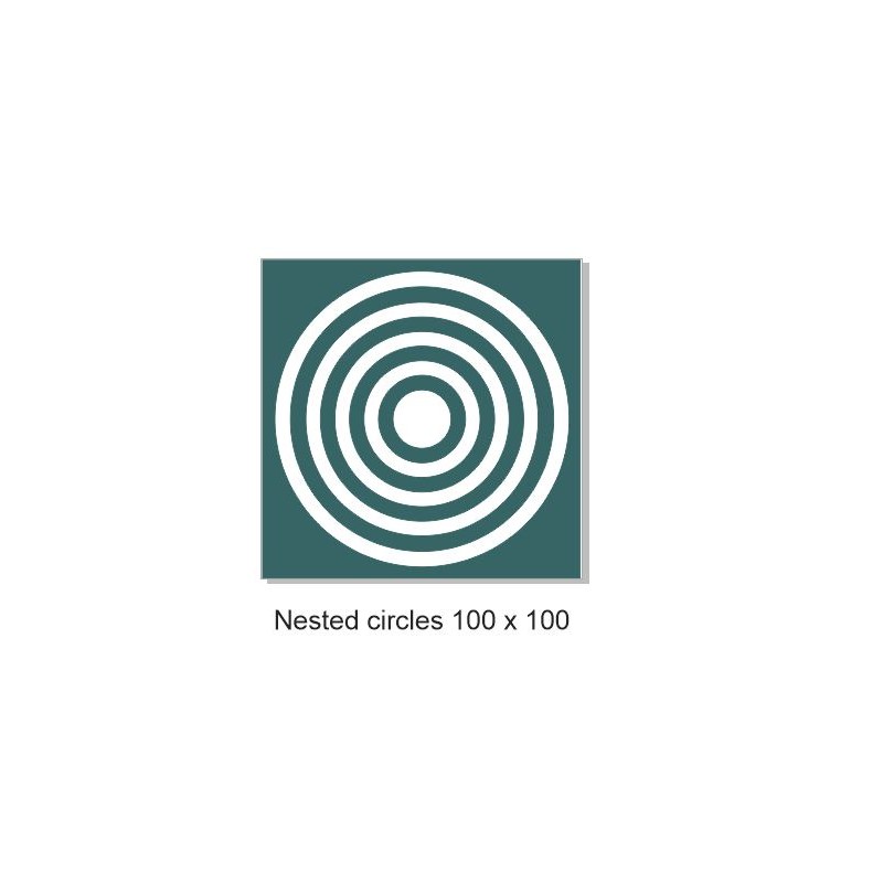 Nested circles 100 x100.mm min buy 3
