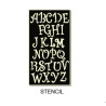 SCRIPT STENCIL capitals min buy 3