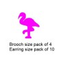 Brolga Brooch or earring size acrylics see drop down box for ord