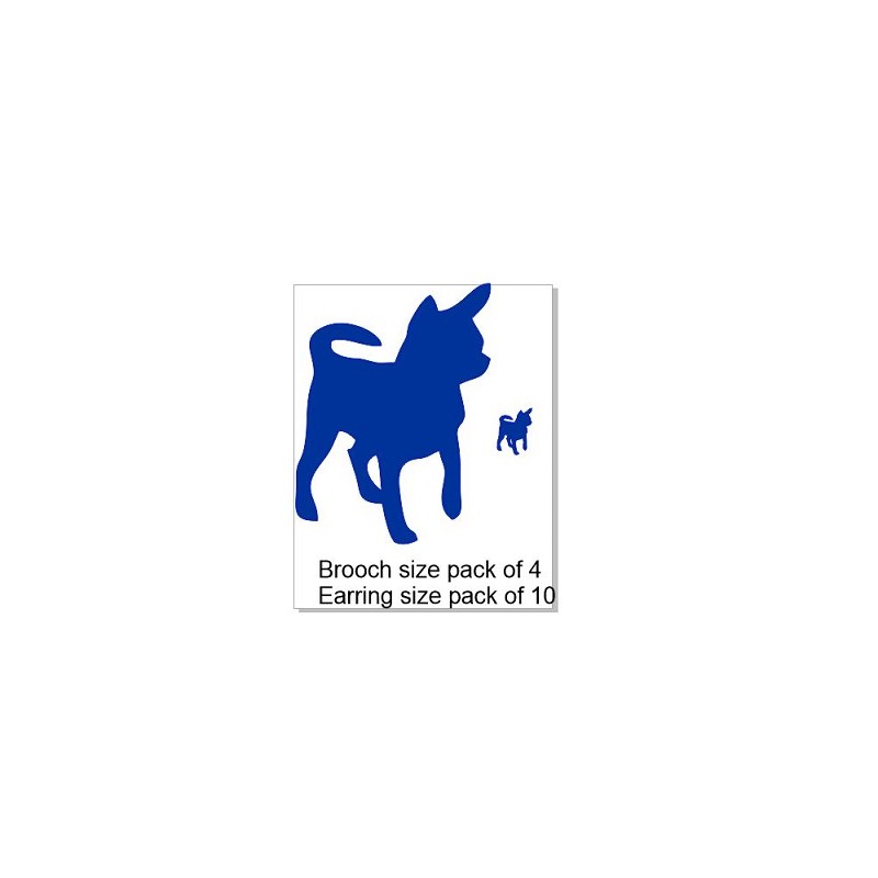 Dog, Brooch or earring size acrylics see drop down box for