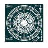 Ornate clock  time waits for no one 12x12.