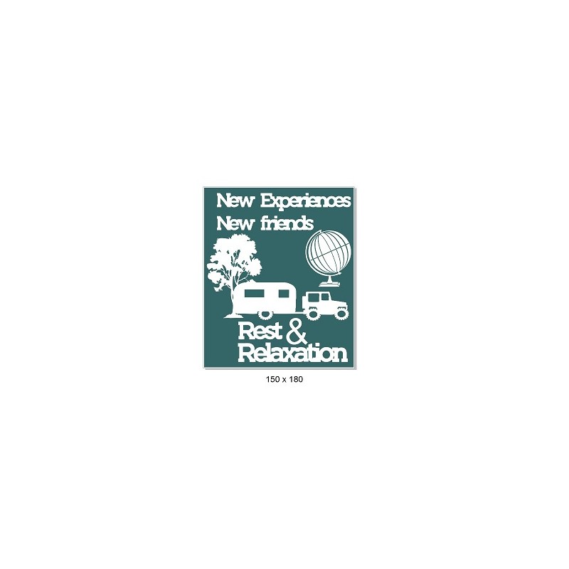New experiences ,new friends,Travel 150 x 180mm, Min buy 3.