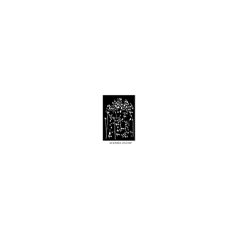 A4 Stencil raindrops, 210 x 297mm. Min buy 2