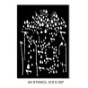 A4 Stencil raindrops, 210 x 297mm. Min buy 2