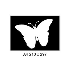 Butterfly 2 Piece stencil & mask. A4 sold individually