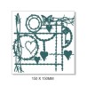 Steampunk square 150 x 150mm. Min buy 3.