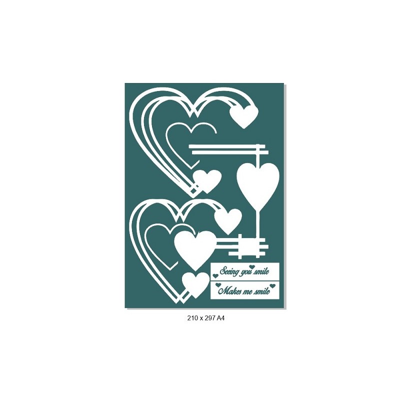 Seeing you smile heart double frame. A4 Min buy 3.
