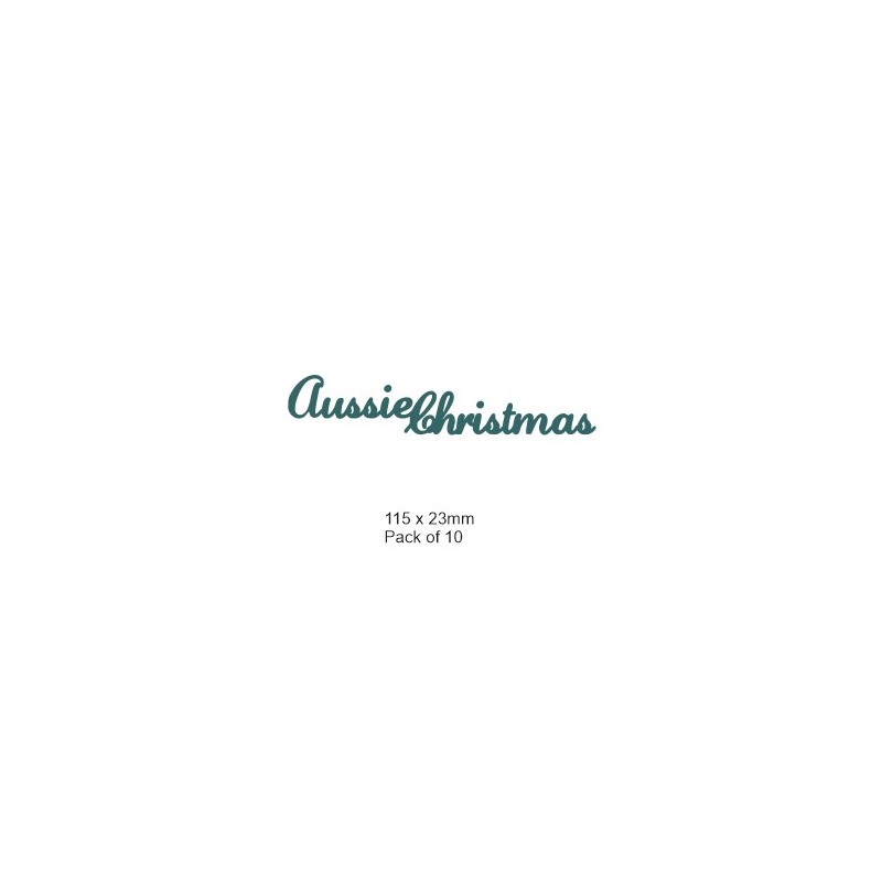 Aussie Christmas 115 x 23mm pack 10