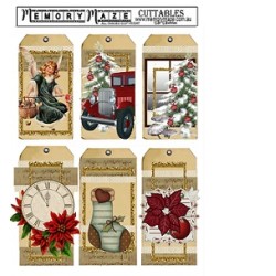 Christmas & vintage ephemera cuttable,tags.Min buy 5
