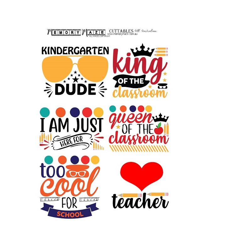 School 2  cuttables, min buy 5,