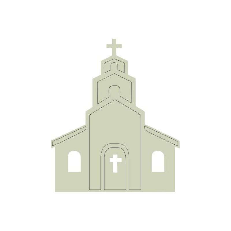 Chapel  38 mm x 45 mm in packs of 10
