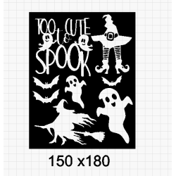 halloween too cute to spook 150 x 180 min buy 3