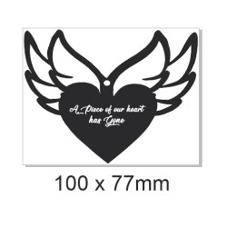memory wings 100 x 77mm acrylic 3mm