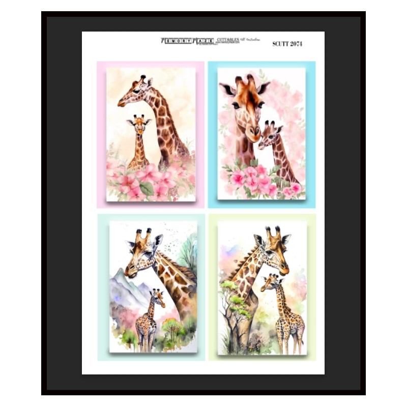 2074 Scutt cuttable Giraffe  min buy  5