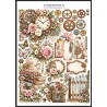 VP Scutt 1221026 Victorian Clocks, Cogs & Roses